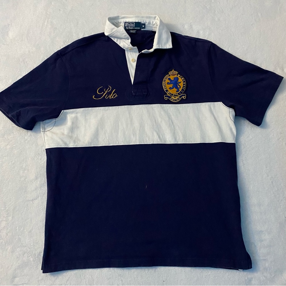 Vintagege ralph lauren embroidered polo